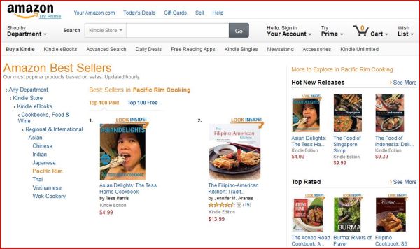 Asian Delights Kindle #1 Best Seller Pacific Rim2